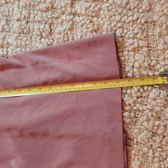 Vintage dusty rose shirt dress with attached lace collar Size M - Picture 11 of 11